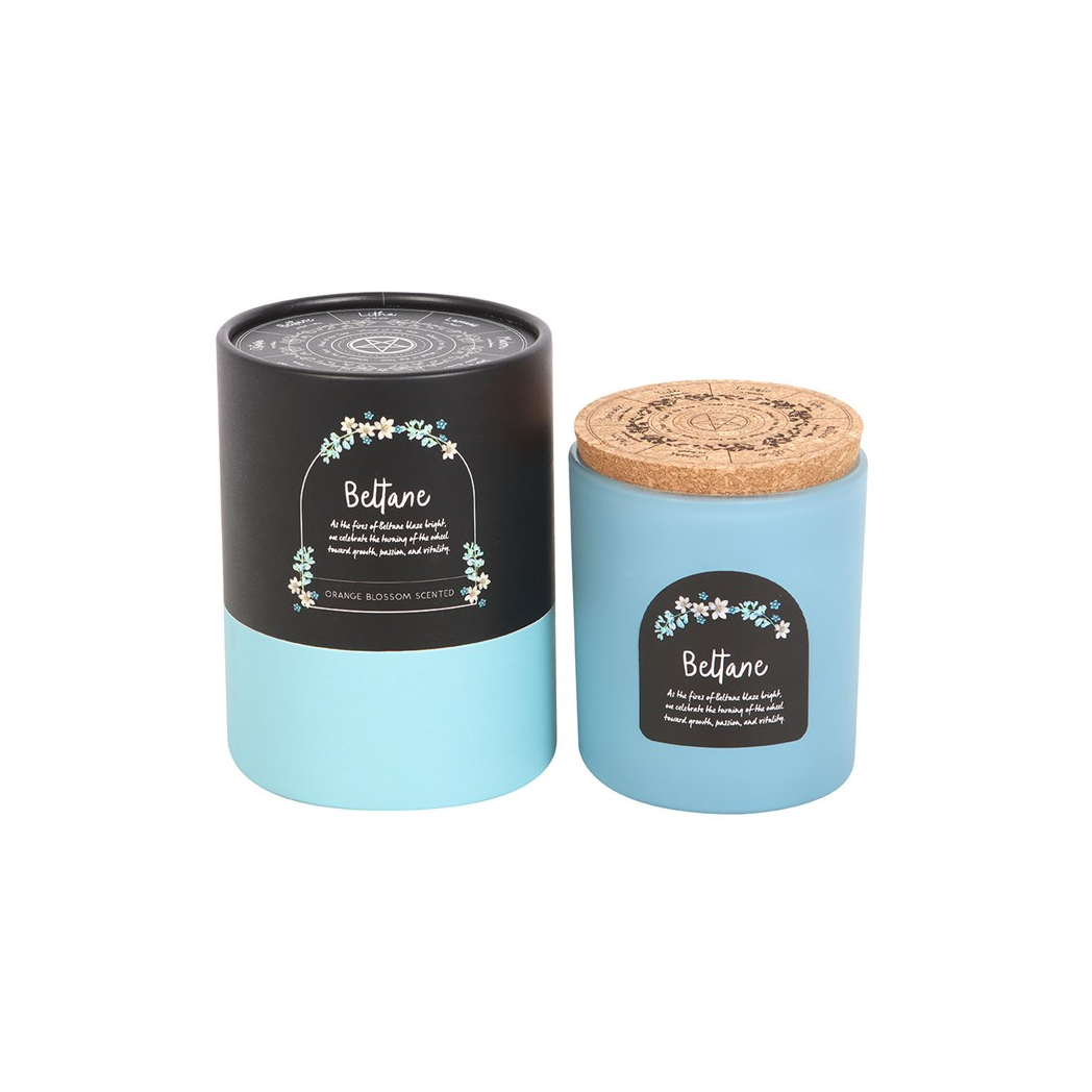 Beltane Orange Blossom Wheel of the Year Candle