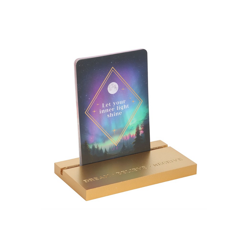Ethereal Affirmation Cards with Wooden Stand