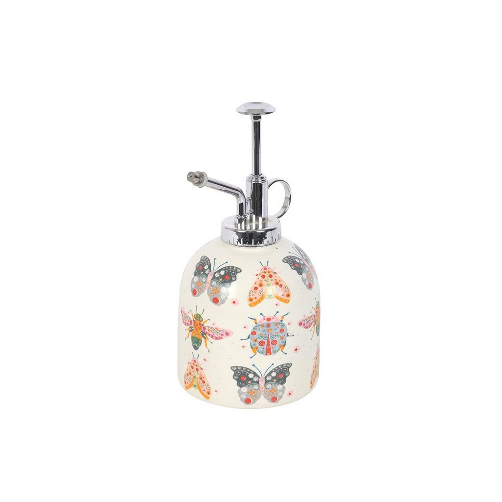 Floral Bug Print Ceramic Plant Mister