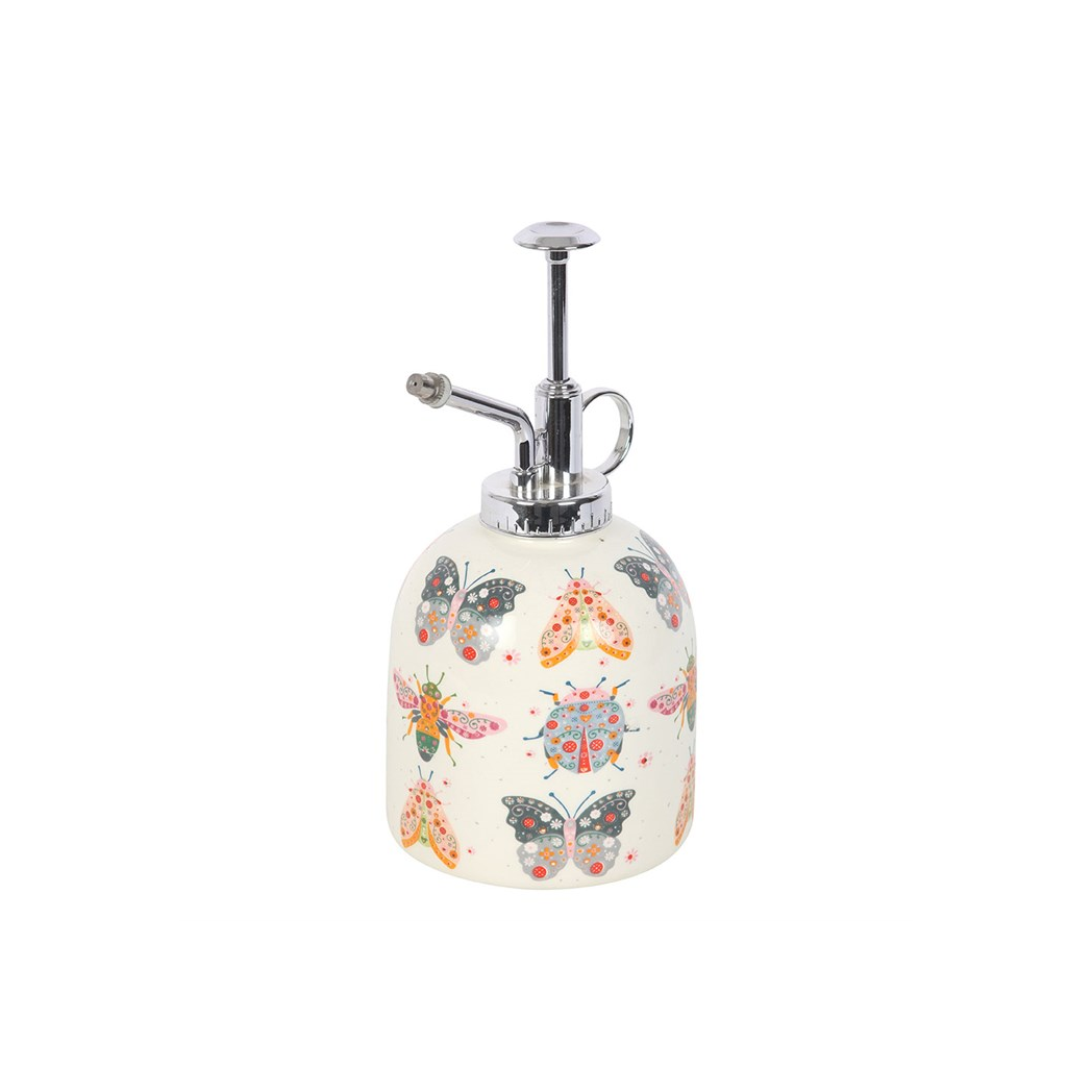Floral Bug Print Ceramic Plant Mister