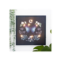 Midnight Moth Light Up Canvas Plaque