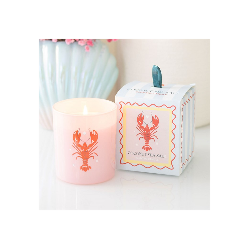 Pastel Lobster Coconut & Sea Salt Candle