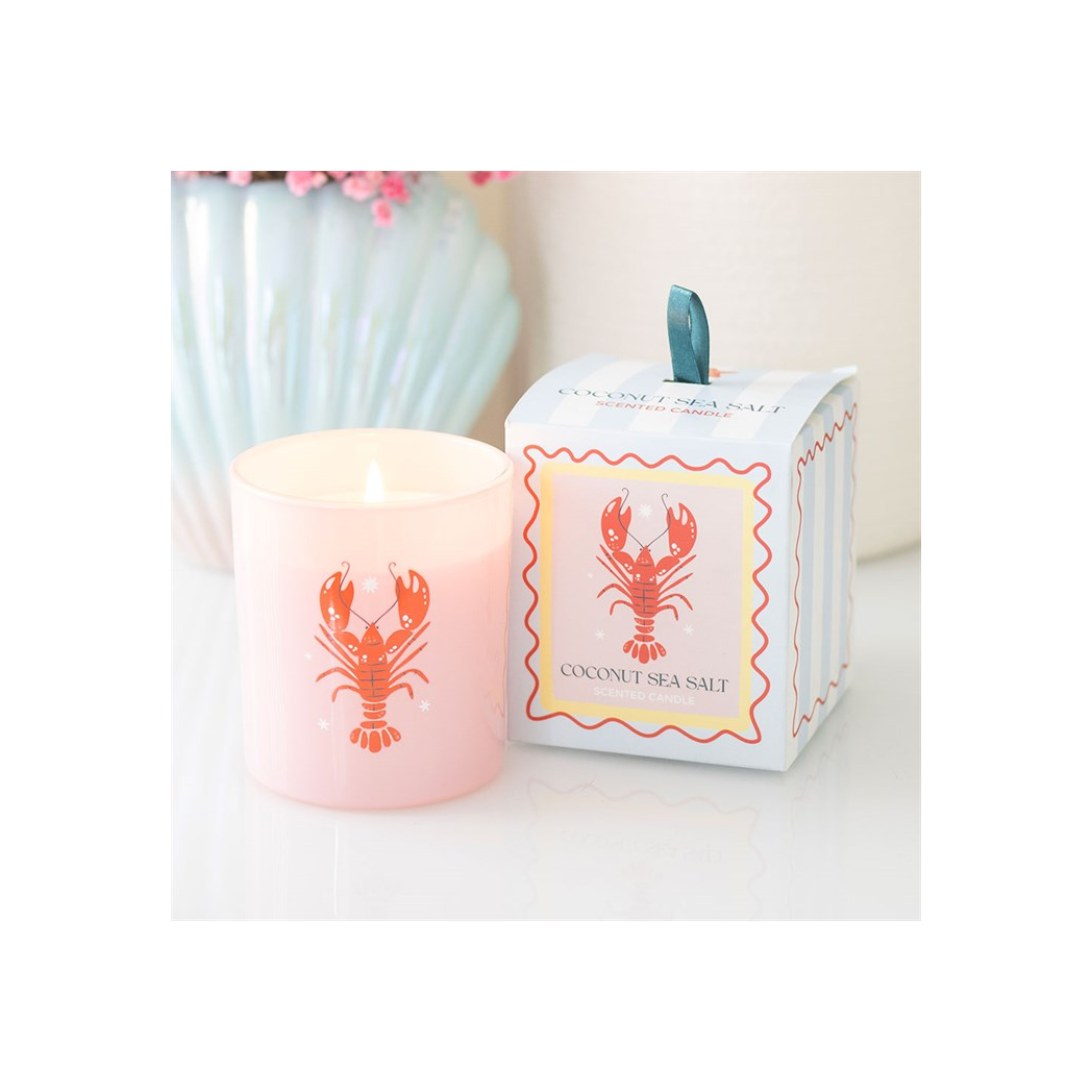 Pastel Lobster Coconut & Sea Salt Candle