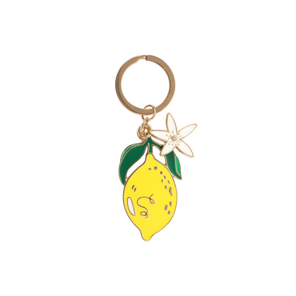 Lemon Flower Keyring
