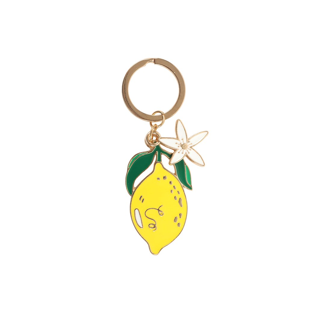 Lemon Flower Keyring