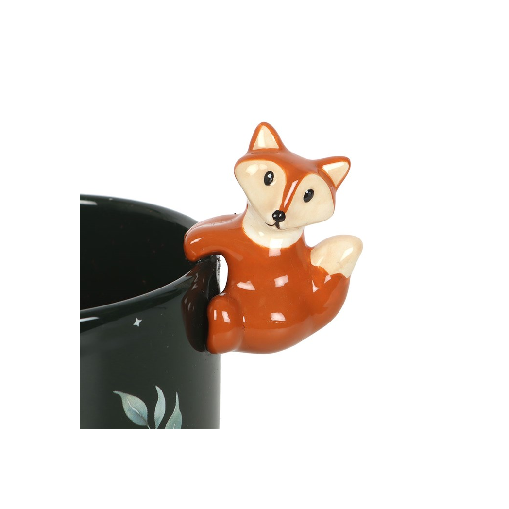 Green Forest Plant Pot with Fox