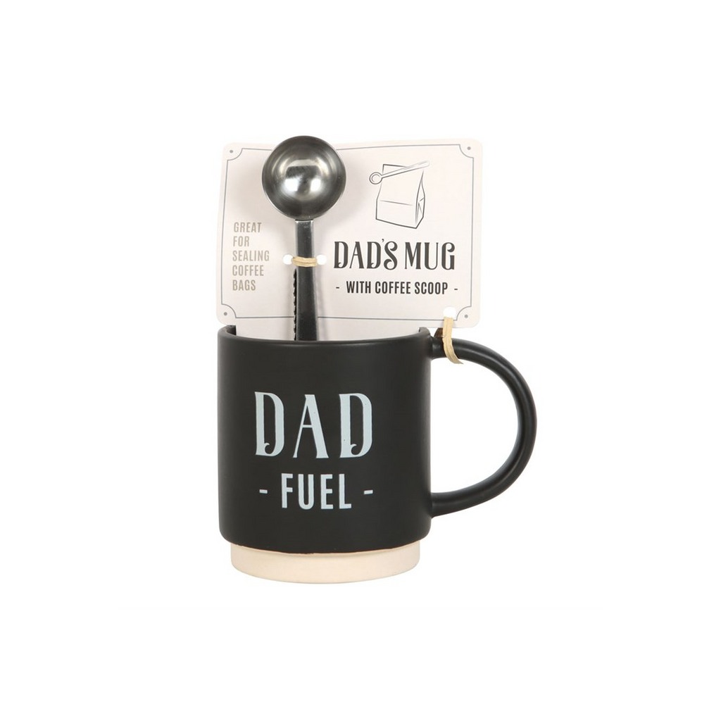 Dad Fuel Mug and Coffee Scoop Clip