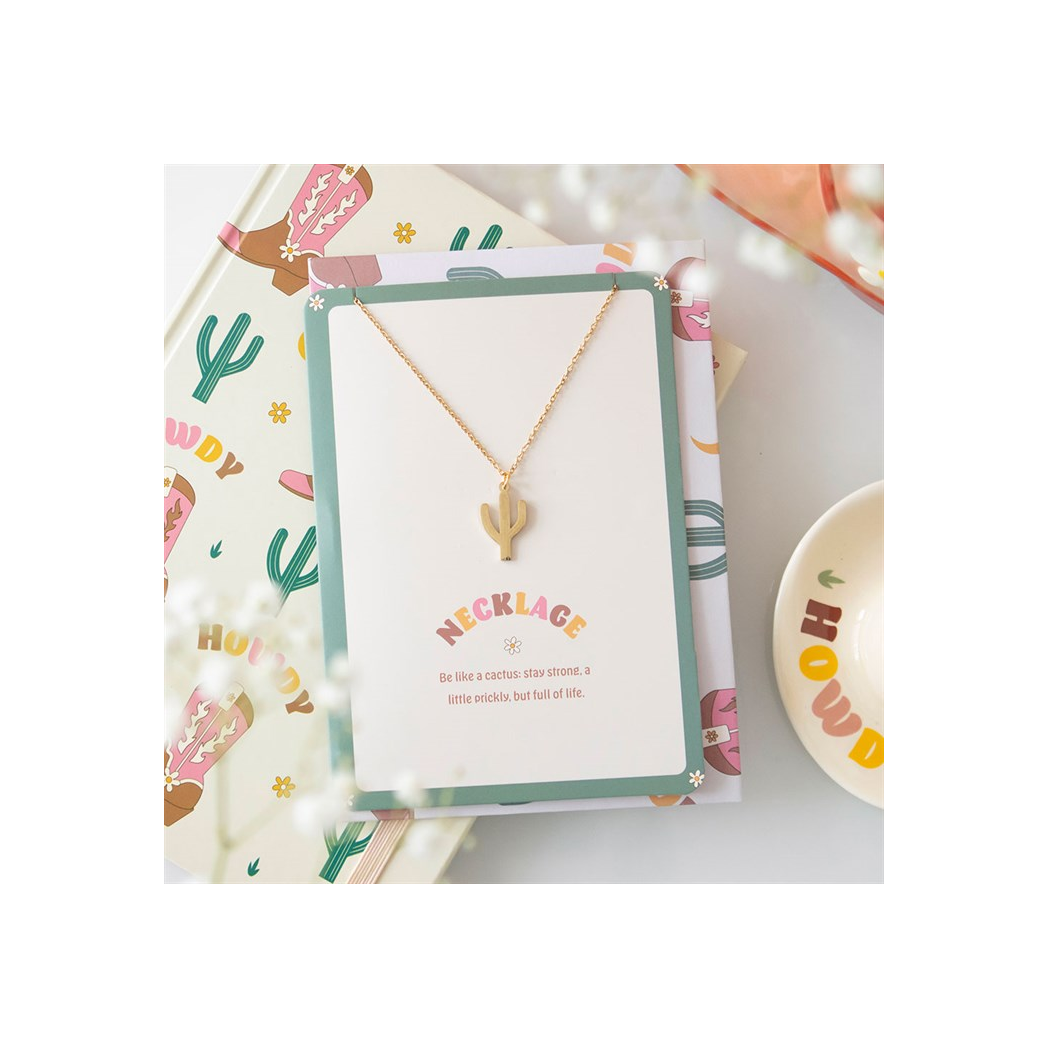 Cactus Necklace on Greeting Card