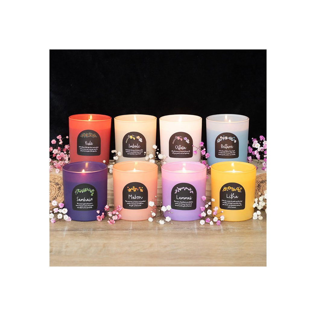 Beltane Orange Blossom Wheel of the Year Candle