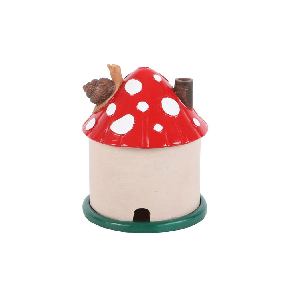 Mushroom House Resin Incense Cone Burner