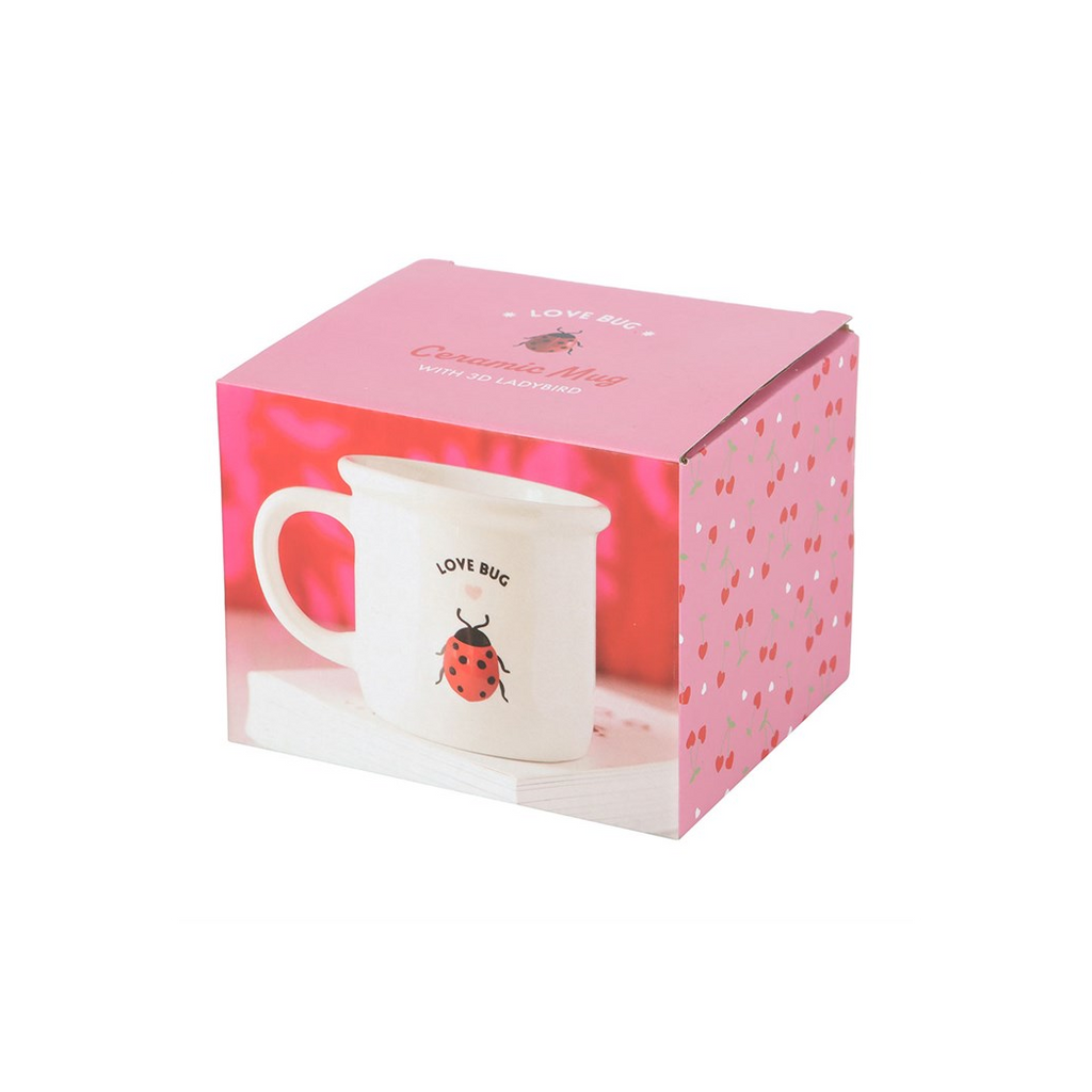 Love Bug Mug with 3D Ladybird