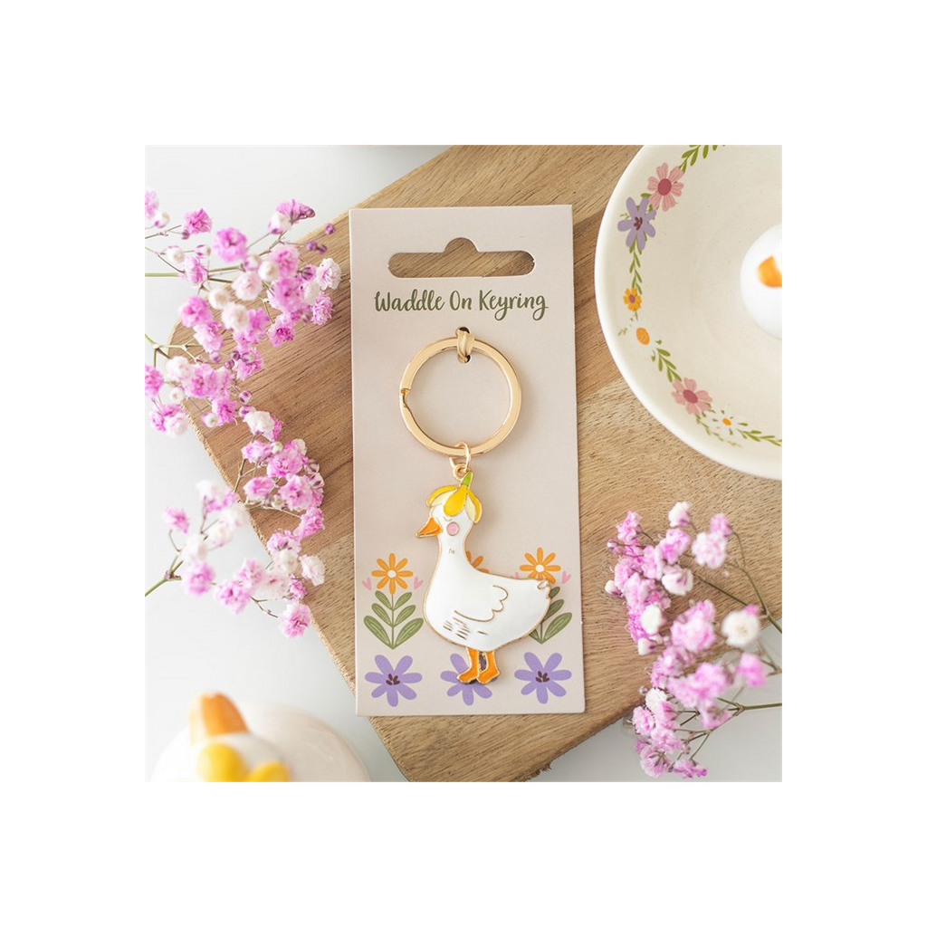 Waddle On Duck Keyring
