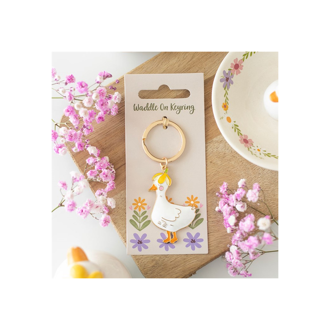Waddle On Duck Keyring