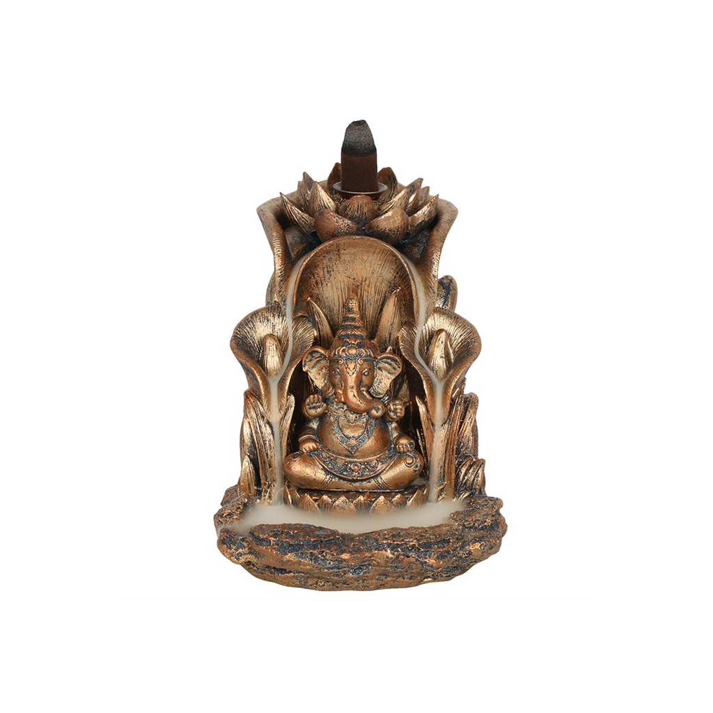 Bronze Ganesh Backflow Incense Burner