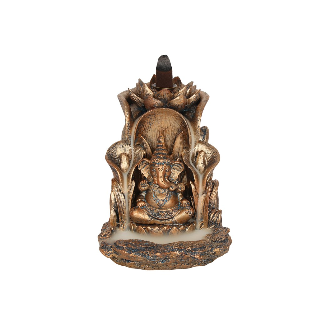 Bronze Ganesh Backflow Incense Burner