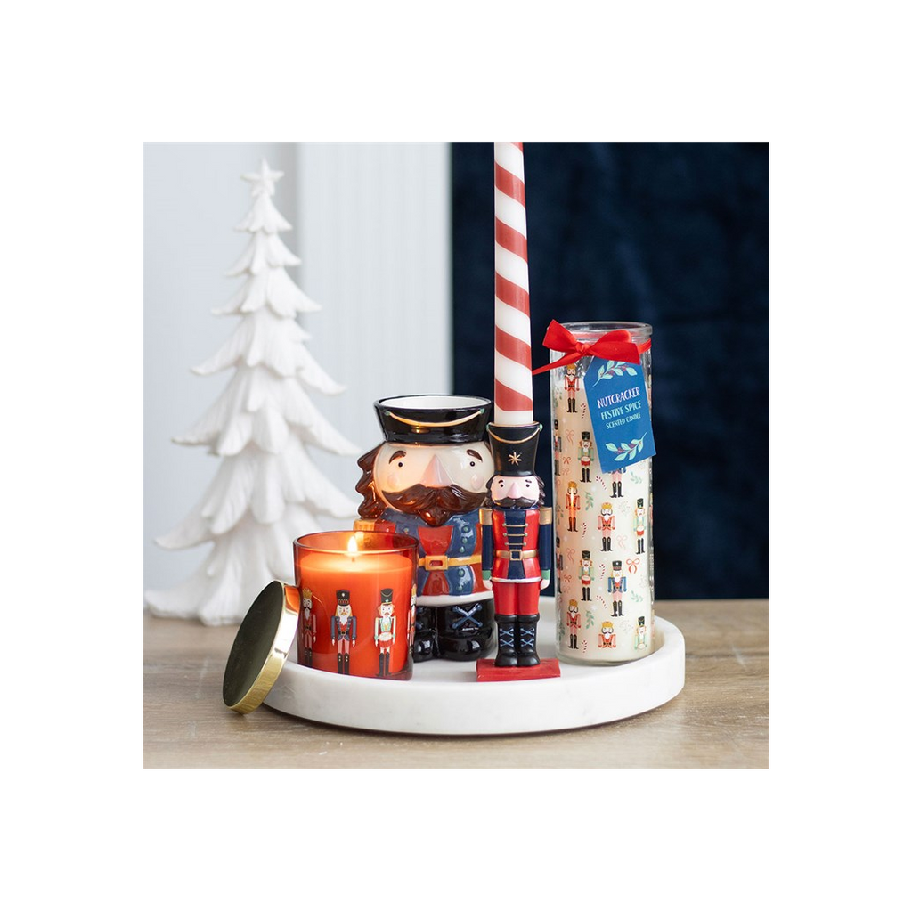 Nutcracker Print Festive Spice Tube Candle