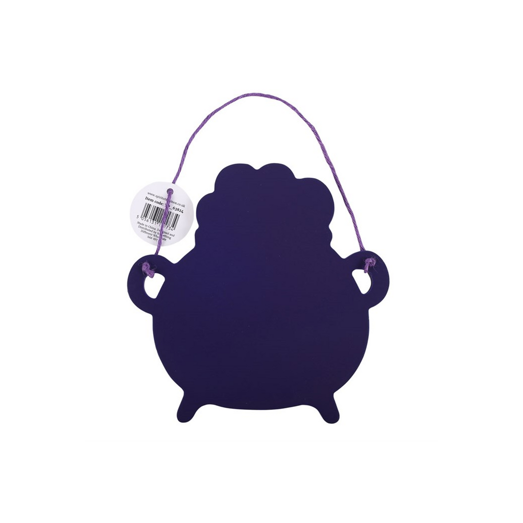 Hocus Pocus Cauldron Shaped Hanging Sign