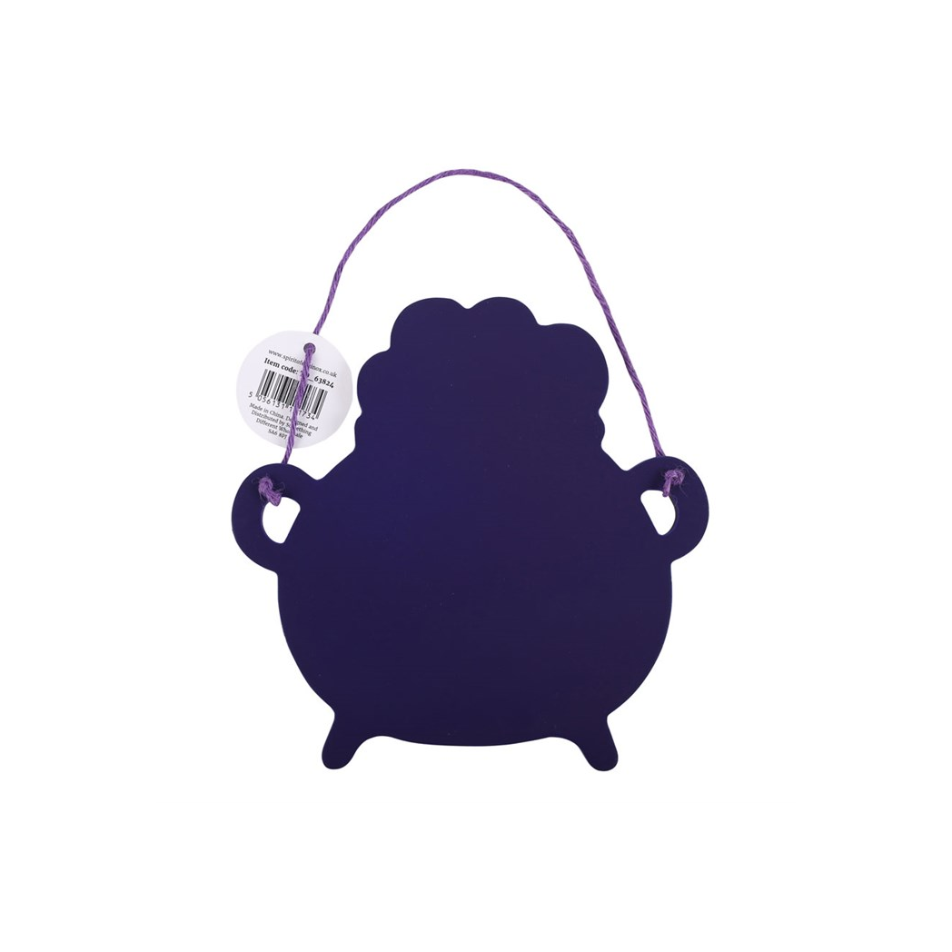Hocus Pocus Cauldron Shaped Hanging Sign