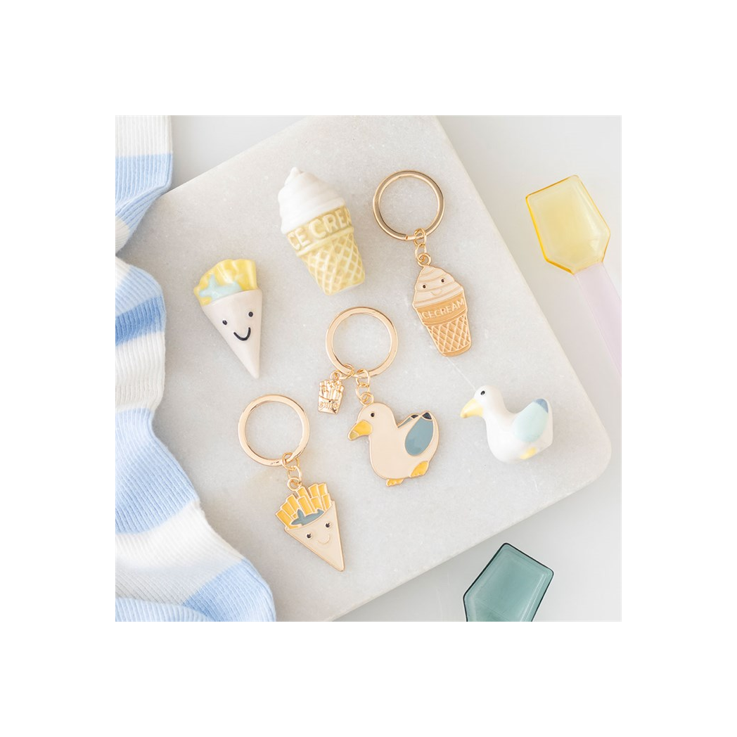 Ice Cream Cone Keyring
