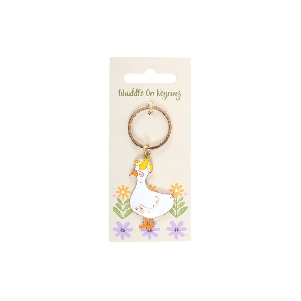 Waddle On Duck Keyring