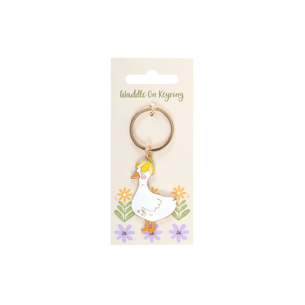 Waddle On Duck Keyring