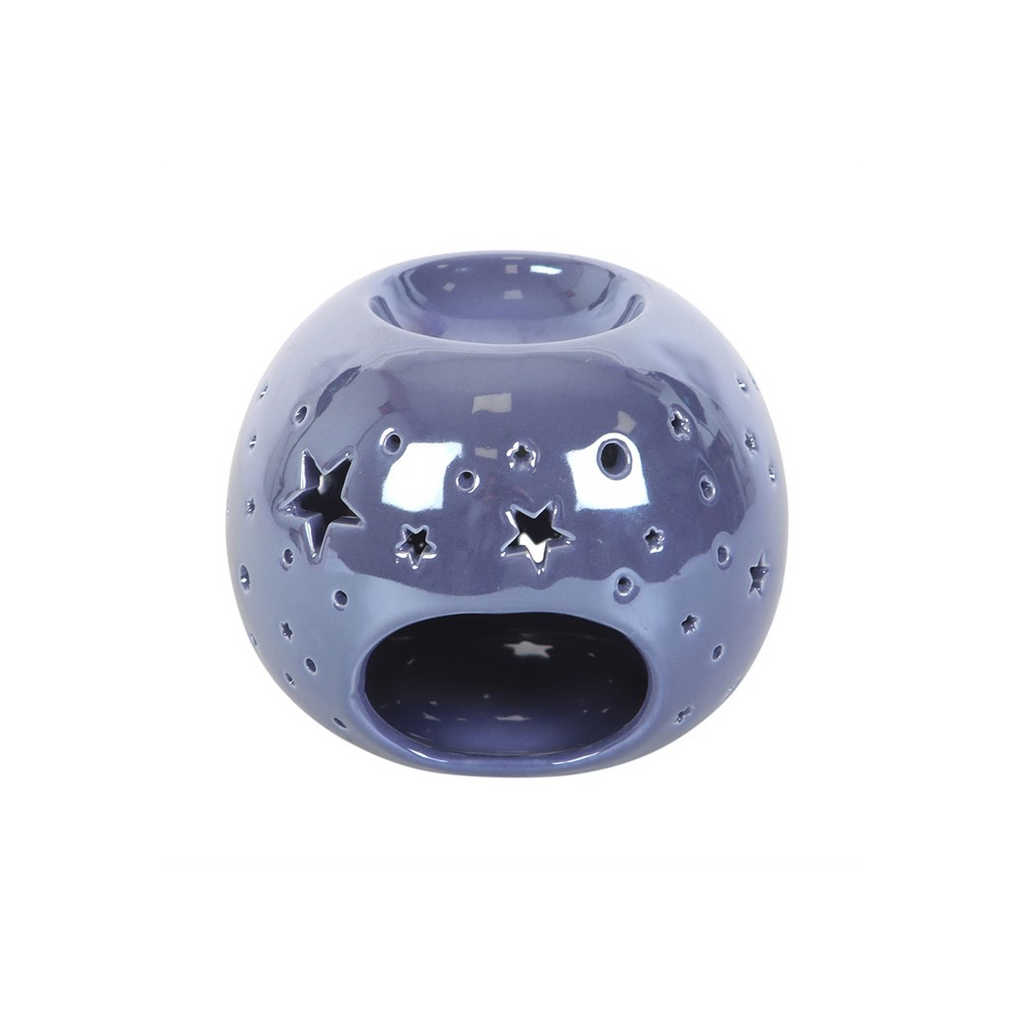 Purple Iridescent Star Oil Burner and Wax Warmer