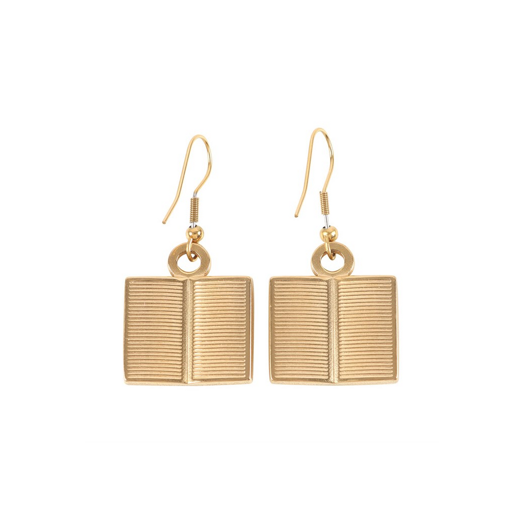Book Worm Earrings