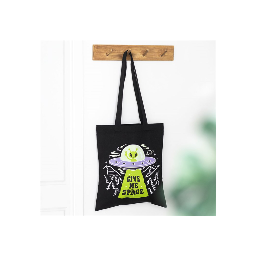 Give Me Space Alien UFO Tote Bag