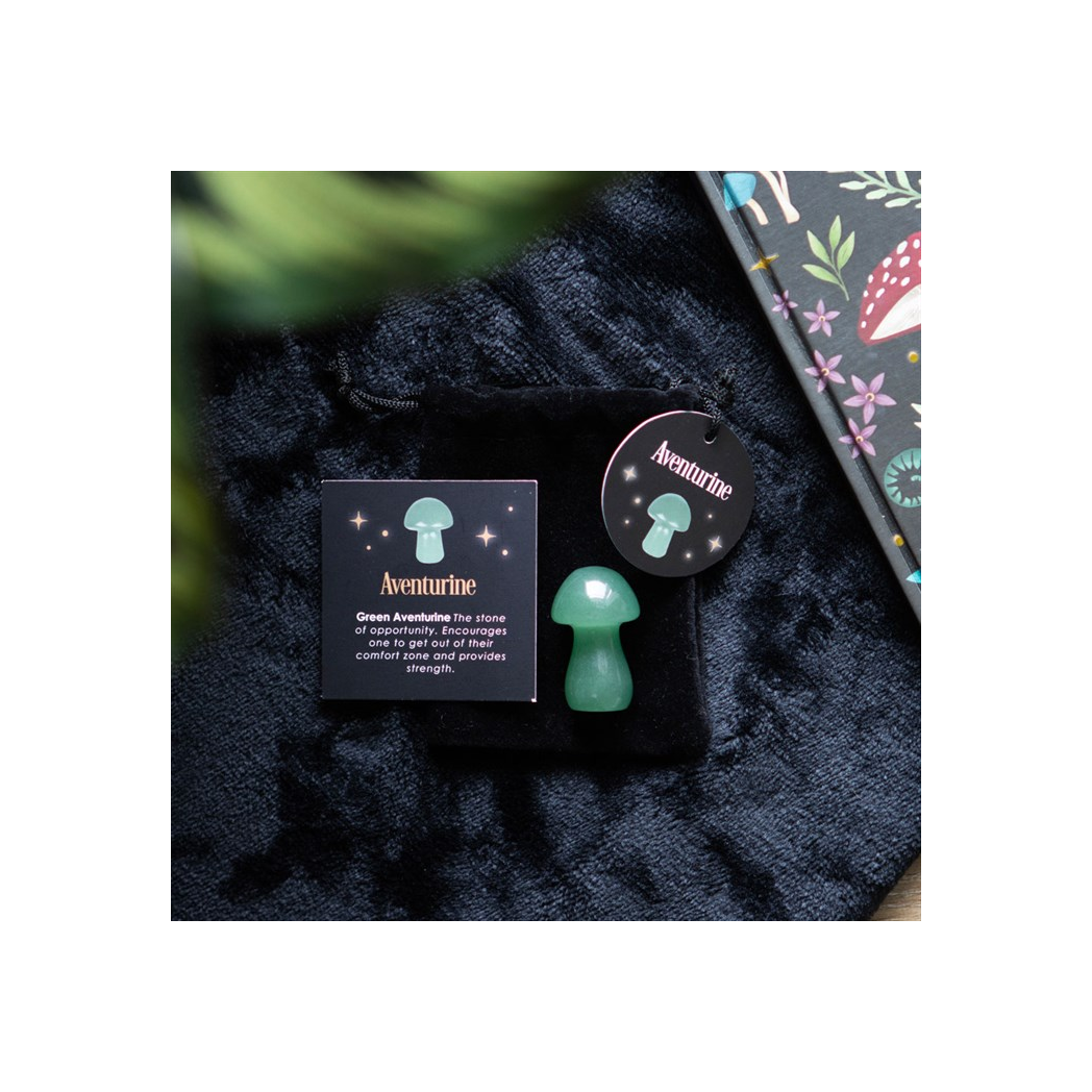 Magical Aventurine Crystal Mushroom