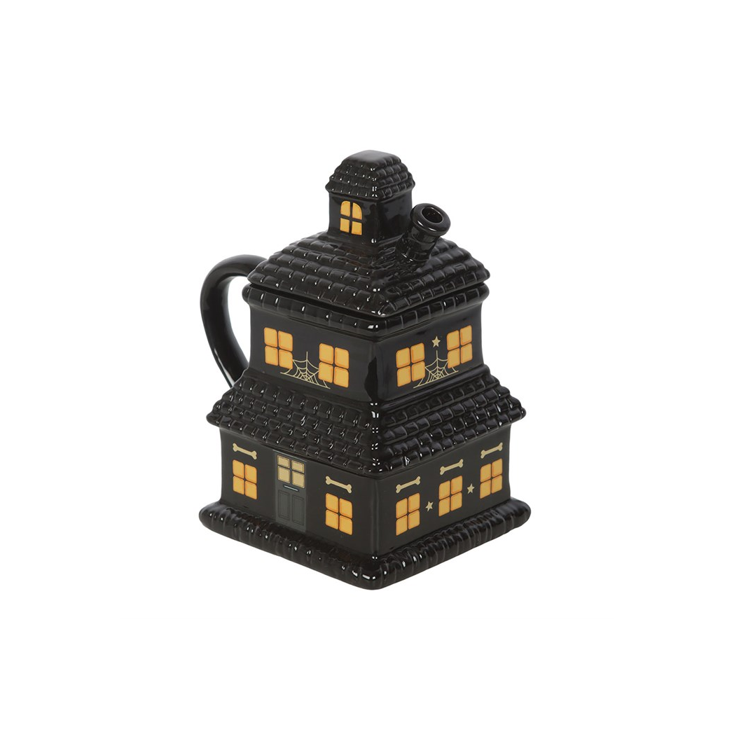 Black Haunted House Mug