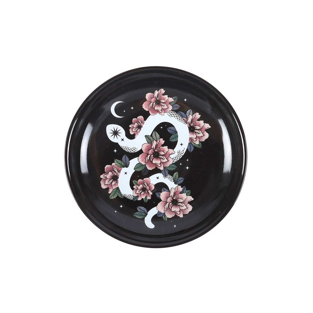 Floral Snake Trinket Dish