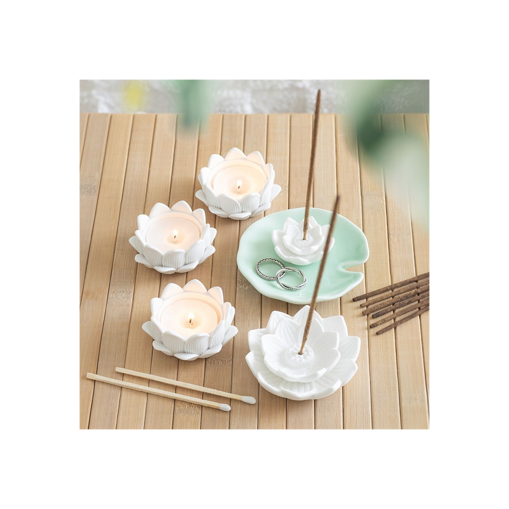 Lotus Flower Incense Stick Holder and Trinket Dish