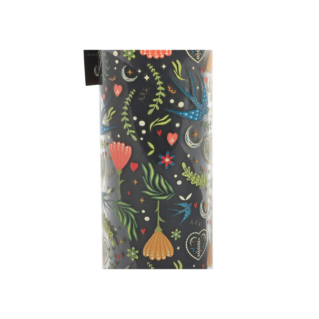 Midnight Bloom Print French Tulip Tube Candle