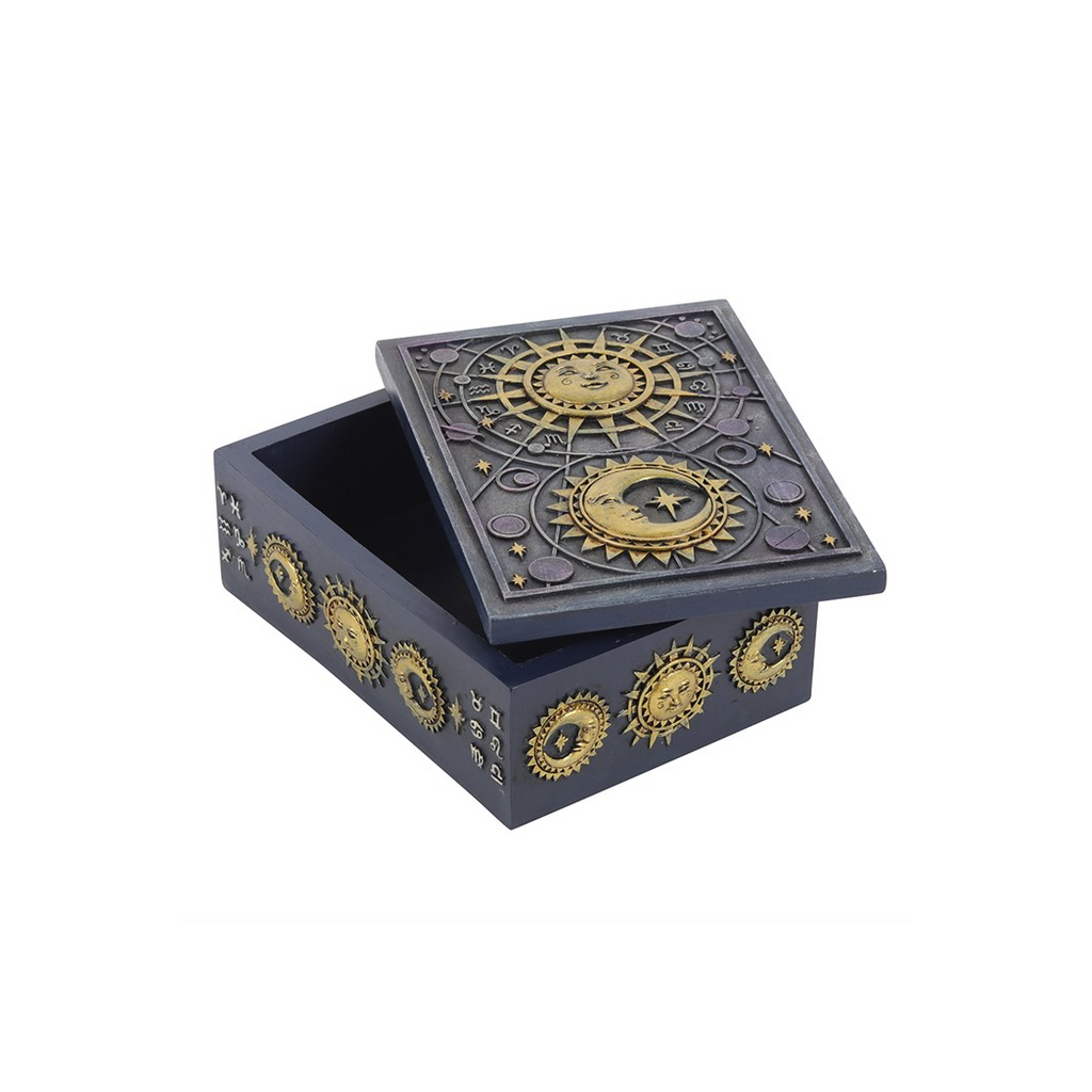 Sun and Moon Resin Storage Box