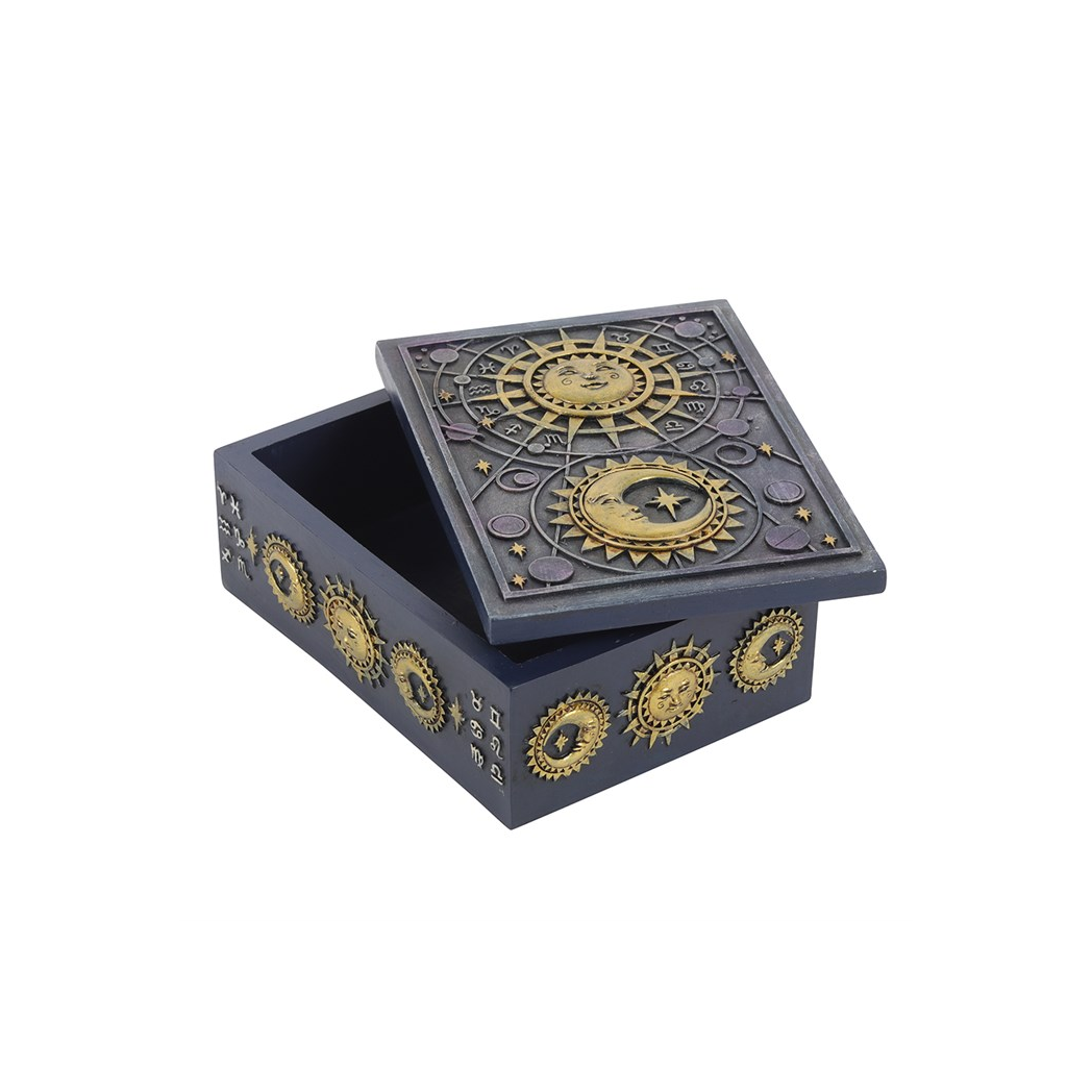 Sun and Moon Resin Storage Box