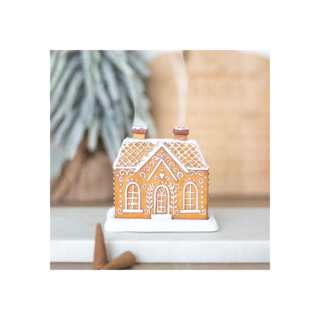 Gingerbread House Incense Cone Burner