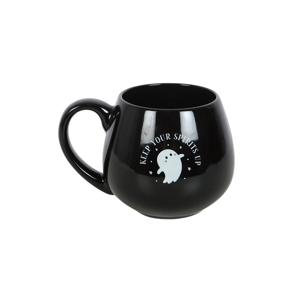 Keep Your Spirits Up Rounded Ghost Mug