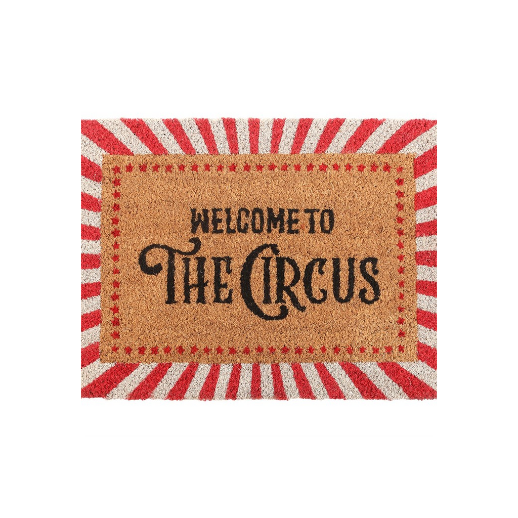Red Welcome to the Circus Doormat