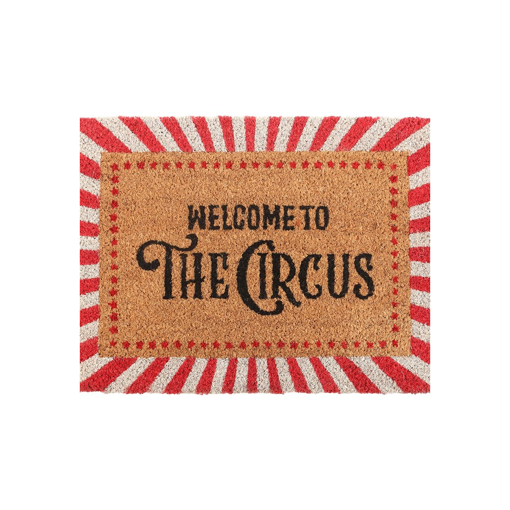 Red Welcome to the Circus Doormat