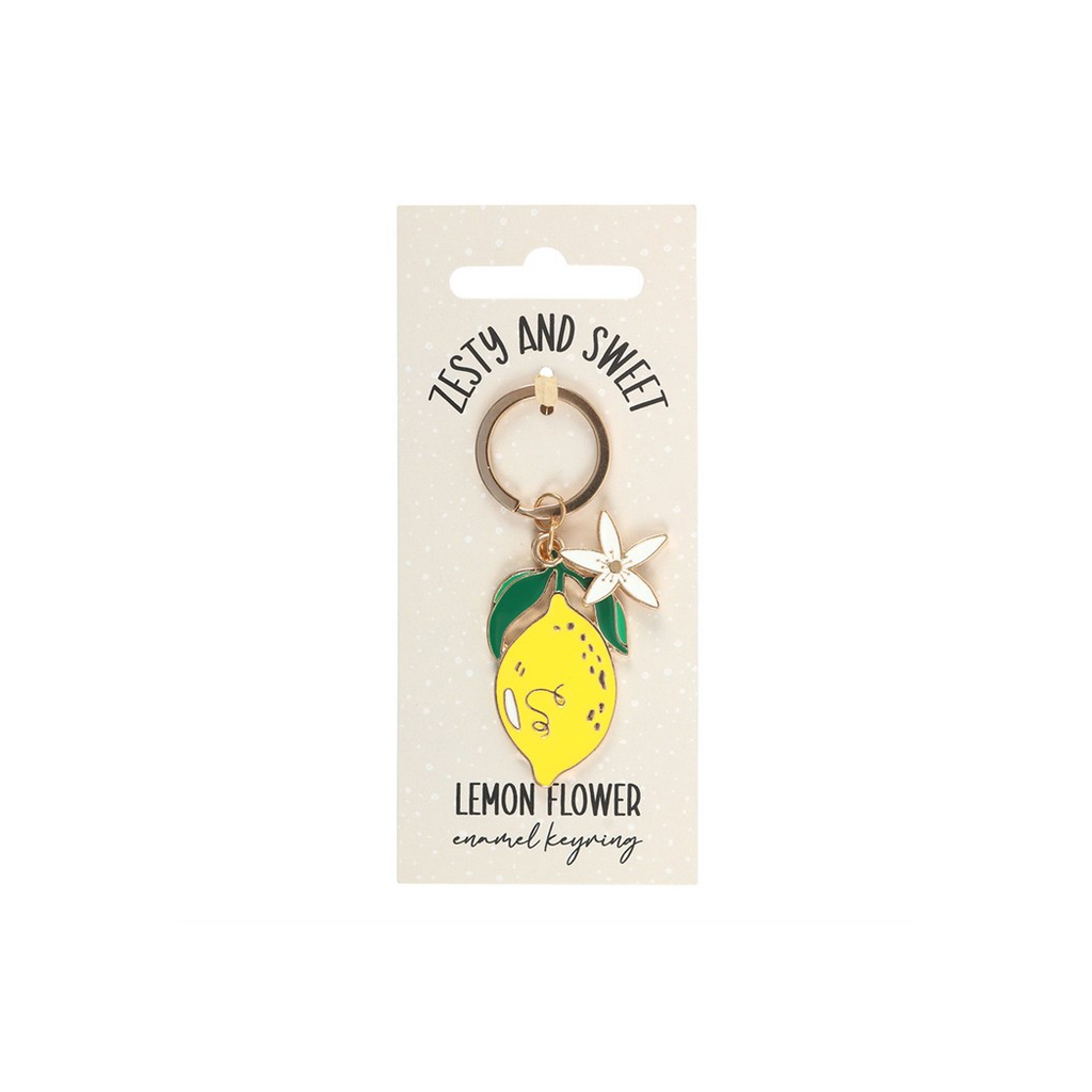 Lemon Flower Keyring