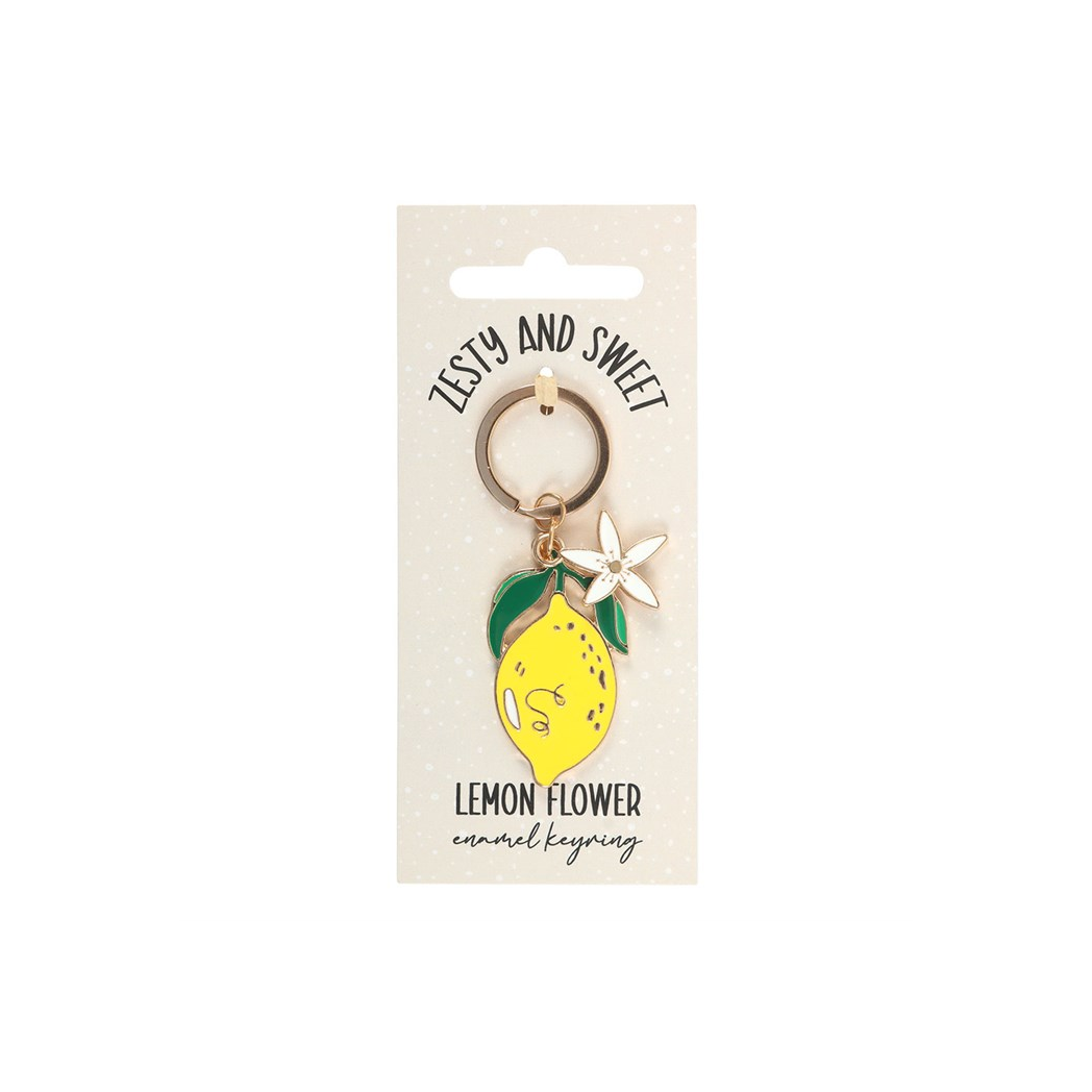 Lemon Flower Keyring