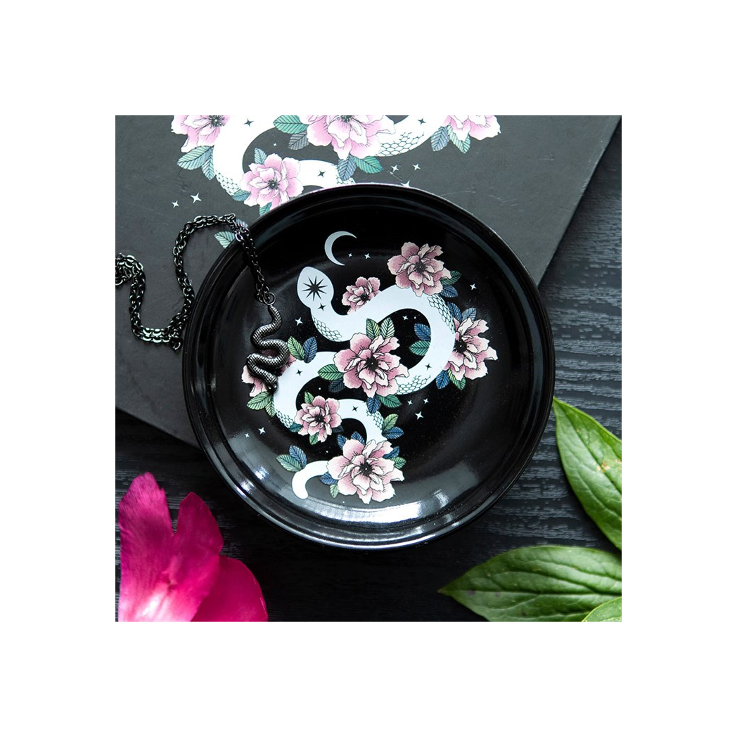 Floral Snake Trinket Dish