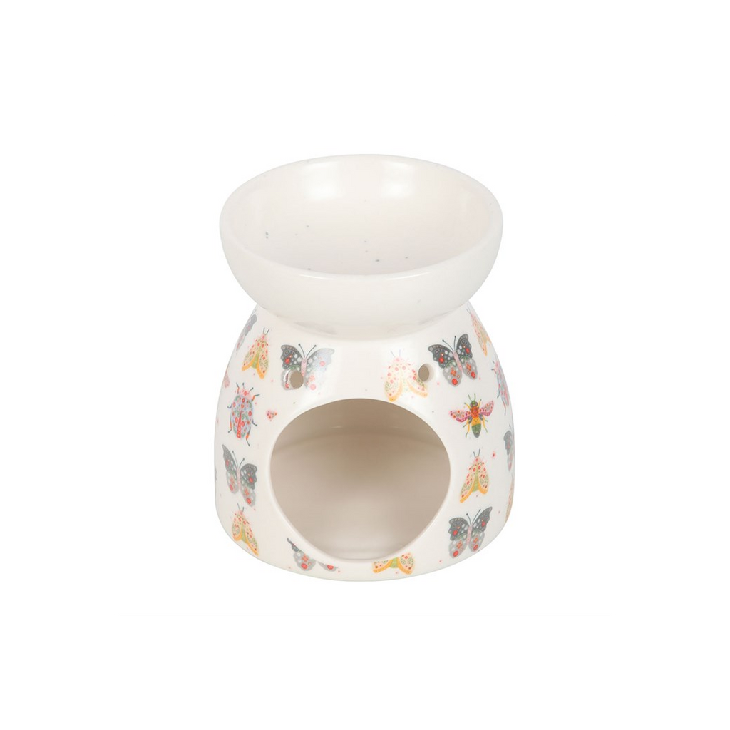Floral Bug Print Oil Burner and Wax Warmer