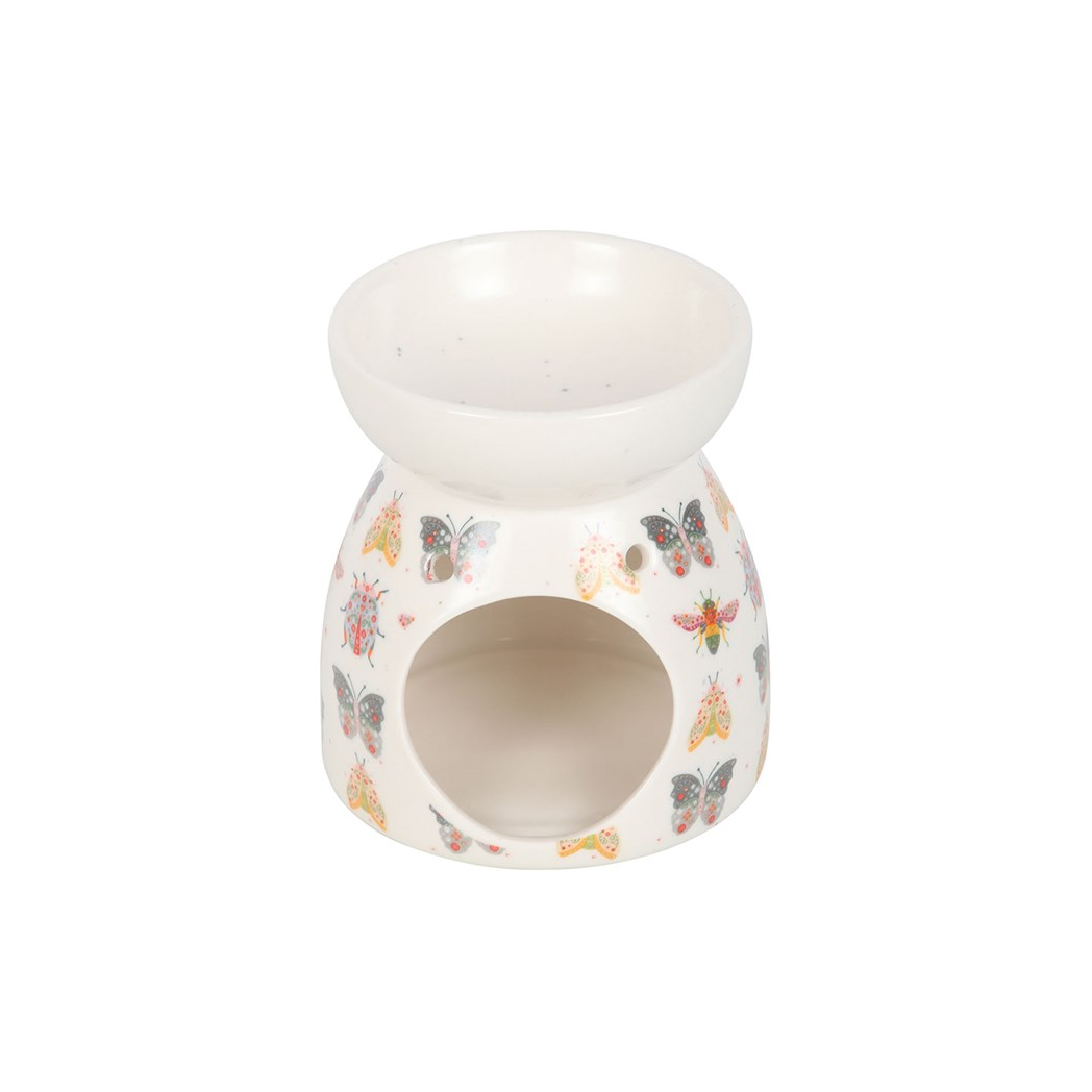 Floral Bug Print Oil Burner and Wax Warmer