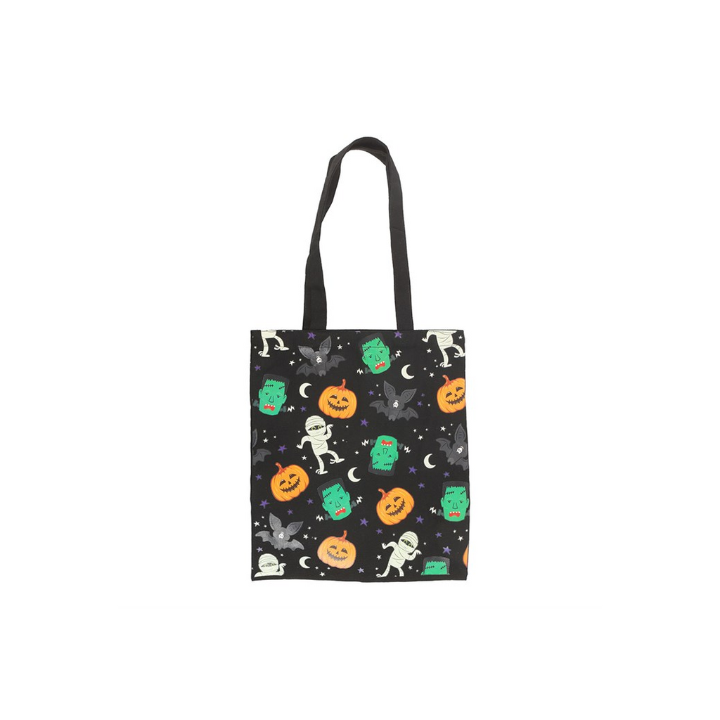 Monster Mash Print Polycotton Tote Bag