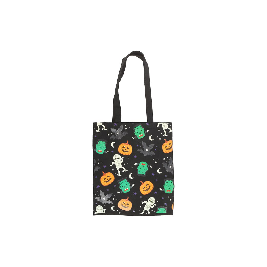 Monster Mash Print Polycotton Tote Bag
