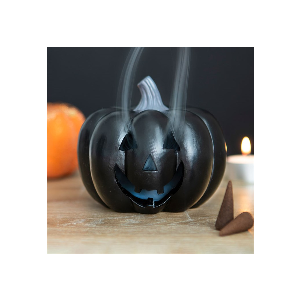 Black Pumpkin Incense Cone Holder