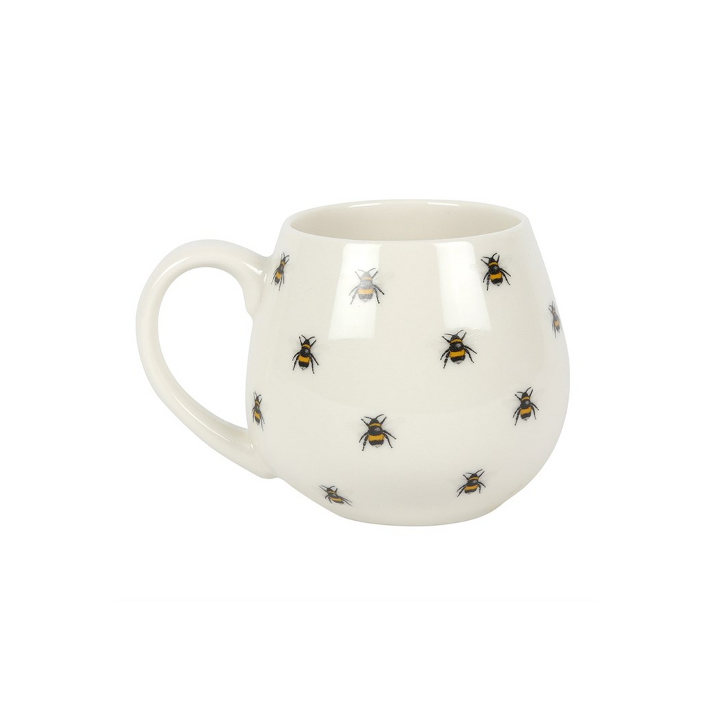 Bee Print Rounded Mug