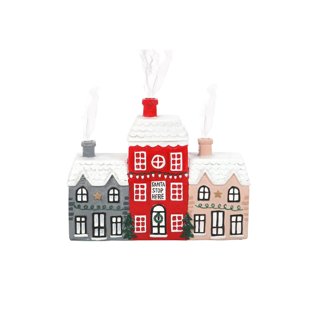 Christmas Village Incense Cone Holder