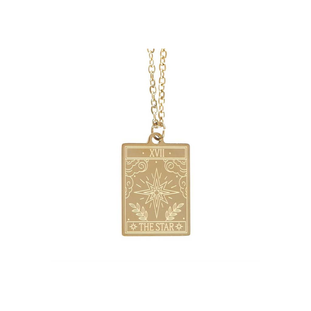 The Star Vintage Tarot Necklace on Greeting Card
